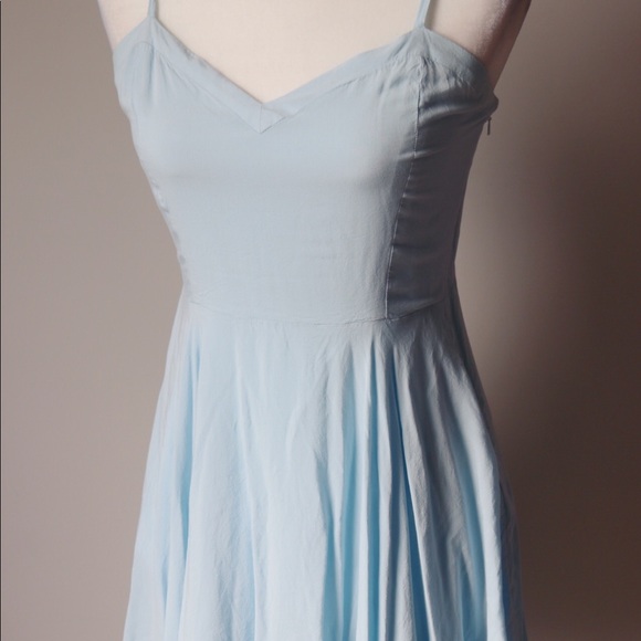 Aritzia Talula pale blue skater dress - Picture 3 of 8